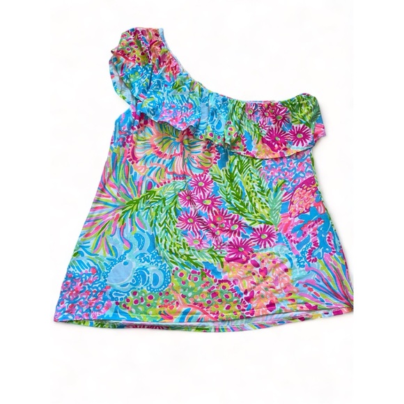 Lilly Pulitzer One Shoulder shirt - XL - Picture 2 of 6